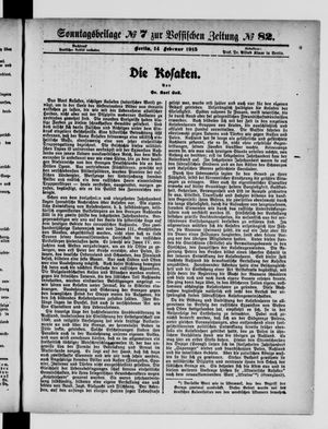 Vossische Zeitung vom 14.02.1915