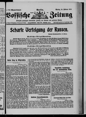 Vossische Zeitung vom 15.02.1915