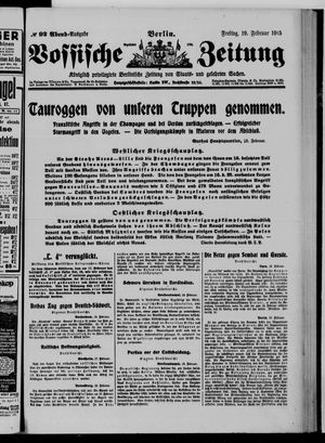 Vossische Zeitung on Feb 19, 1915