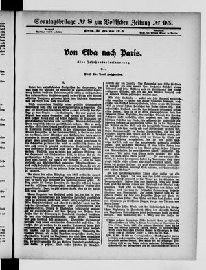 Vossische Zeitung on Feb 21, 1915