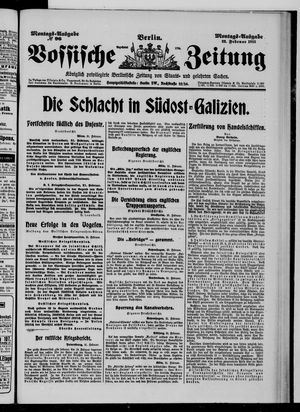 Vossische Zeitung vom 22.02.1915