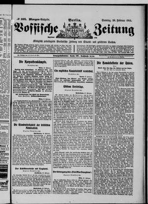 Vossische Zeitung vom 28.02.1915