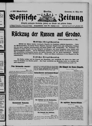Vossische Zeitung vom 13.03.1915