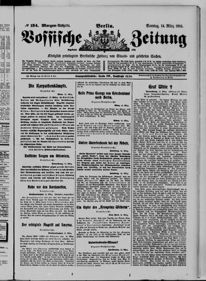 Vossische Zeitung vom 14.03.1915