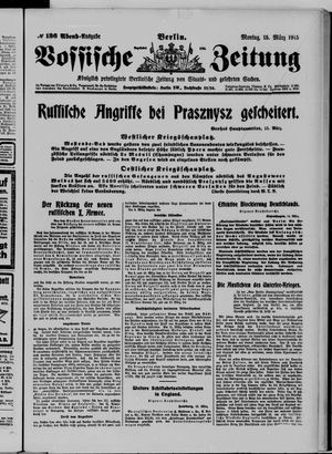 Vossische Zeitung vom 15.03.1915