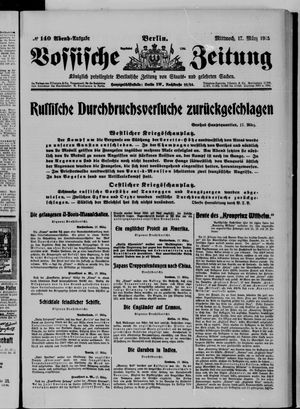 Vossische Zeitung vom 17.03.1915
