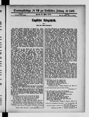 Vossische Zeitung vom 21.03.1915