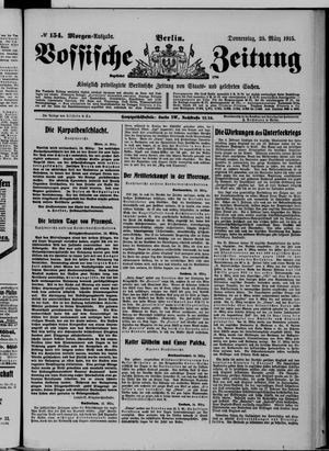 Vossische Zeitung on Mar 25, 1915