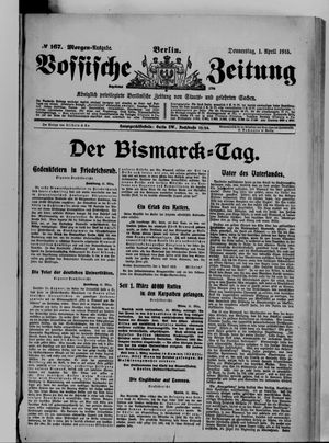 Vossische Zeitung vom 01.04.1915