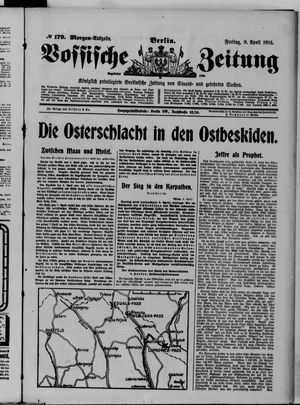 Vossische Zeitung vom 09.04.1915