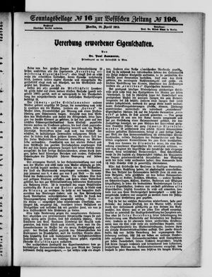 Vossische Zeitung vom 18.04.1915