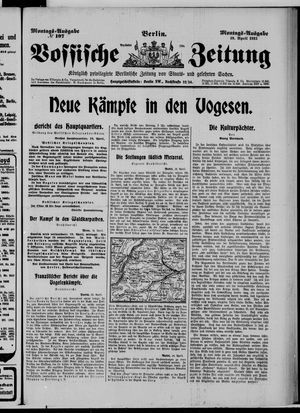 Vossische Zeitung on Apr 19, 1915