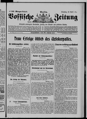 Vossische Zeitung vom 27.04.1915