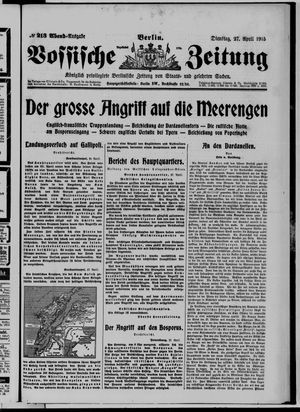 Vossische Zeitung vom 27.04.1915
