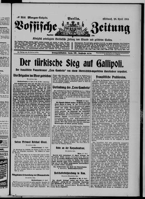 Vossische Zeitung vom 28.04.1915