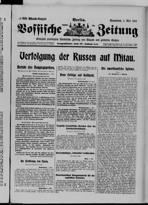 Vossische Zeitung vom 01.05.1915
