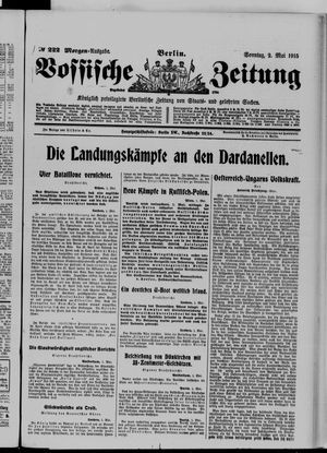 Vossische Zeitung vom 02.05.1915