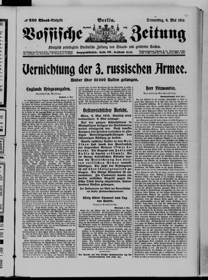 Vossische Zeitung vom 06.05.1915