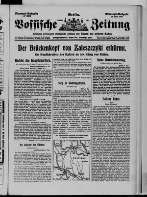 Vossische Zeitung vom 10.05.1915