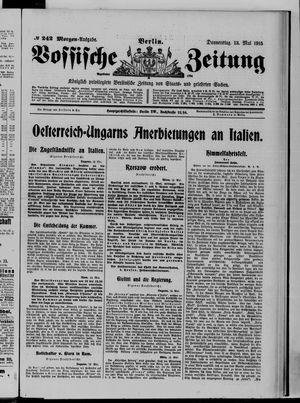 Vossische Zeitung vom 13.05.1915