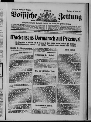 Vossische Zeitung vom 14.05.1915