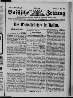 Vossische Zeitung vom 14.05.1915