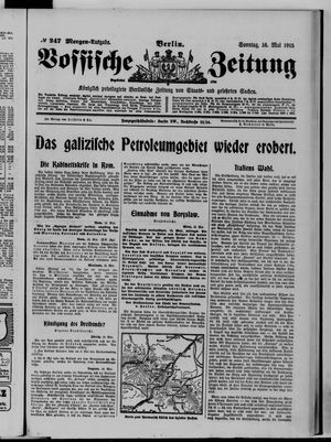 Vossische Zeitung vom 16.05.1915