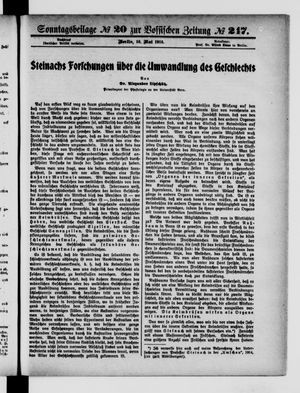 Vossische Zeitung vom 16.05.1915