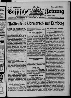 Vossische Zeitung vom 26.05.1915