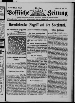 Vossische Zeitung on May 28, 1915