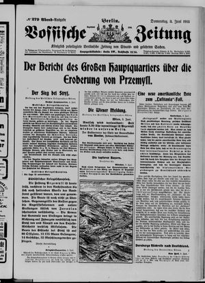 Vossische Zeitung vom 03.06.1915