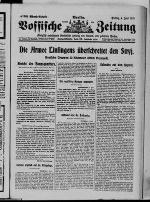 Vossische Zeitung vom 04.06.1915