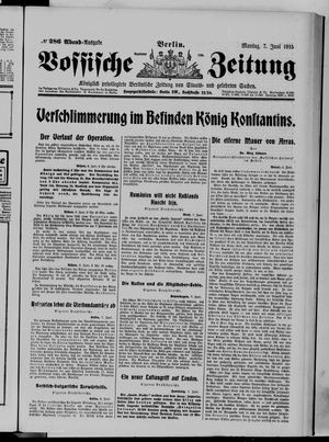 Vossische Zeitung vom 07.06.1915