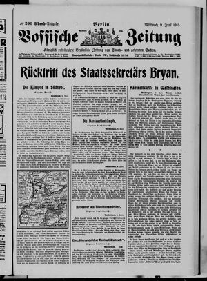 Vossische Zeitung vom 09.06.1915