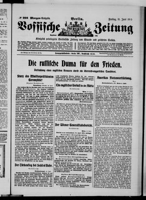 Vossische Zeitung vom 11.06.1915