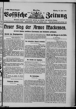 Vossische Zeitung vom 14.06.1915