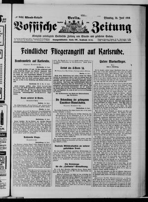 Vossische Zeitung vom 15.06.1915