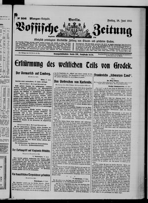 Vossische Zeitung vom 18.06.1915