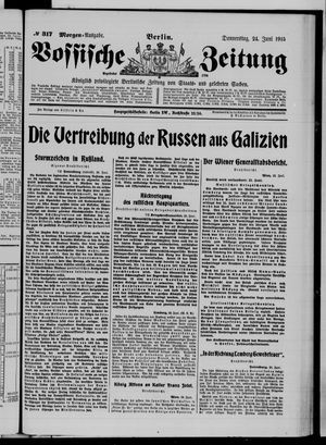 Vossische Zeitung vom 24.06.1915