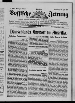 Vossische Zeitung vom 10.07.1915