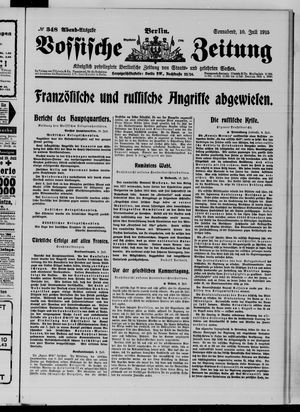 Vossische Zeitung vom 10.07.1915