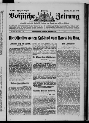 Vossische Zeitung vom 18.07.1915