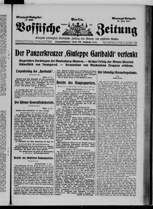 Vossische Zeitung vom 19.07.1915