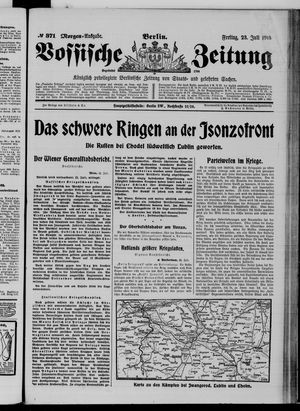 Vossische Zeitung on Jul 23, 1915