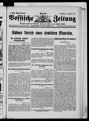 Vossische Zeitung vom 03.08.1915