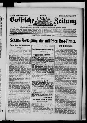 Vossische Zeitung vom 15.08.1915