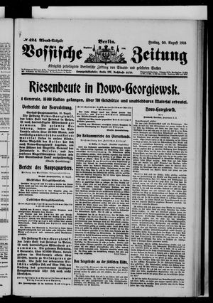 Vossische Zeitung vom 20.08.1915