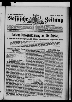 Vossische Zeitung vom 22.08.1915