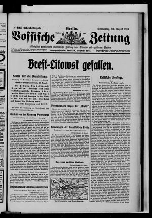 Vossische Zeitung vom 26.08.1915