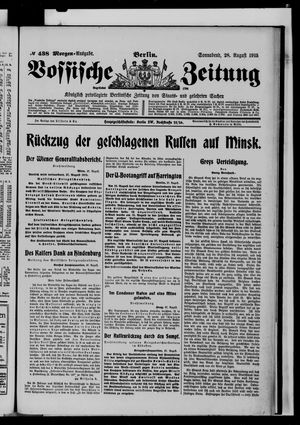 Vossische Zeitung vom 28.08.1915